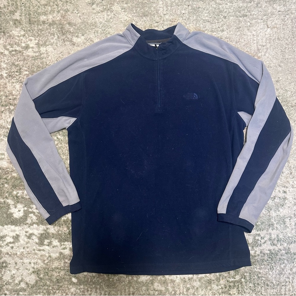 The North Face Men’s XL Blue Quarter Zip Fleece Pullover Sweater